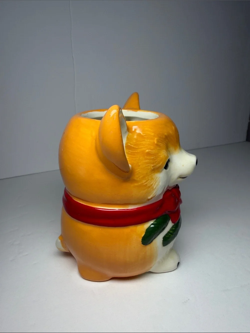 Anthropologie Peluche Pet Stoneware Mug in the Corgi motif.
